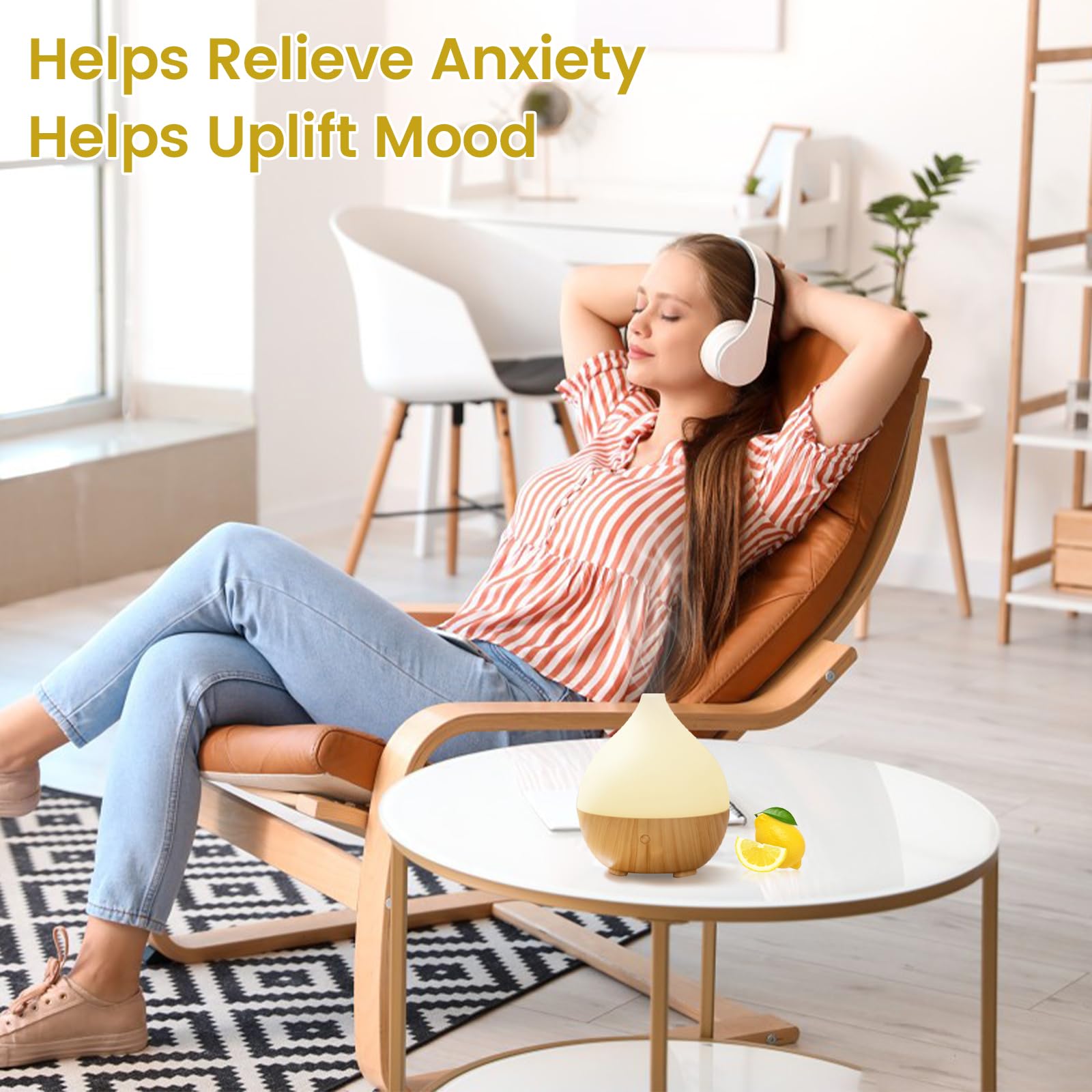 yethious Lemon Essential Oil Lemon Essential Oill for Diffuser, Perfume, Body, Skin, Hair, Candle Soap